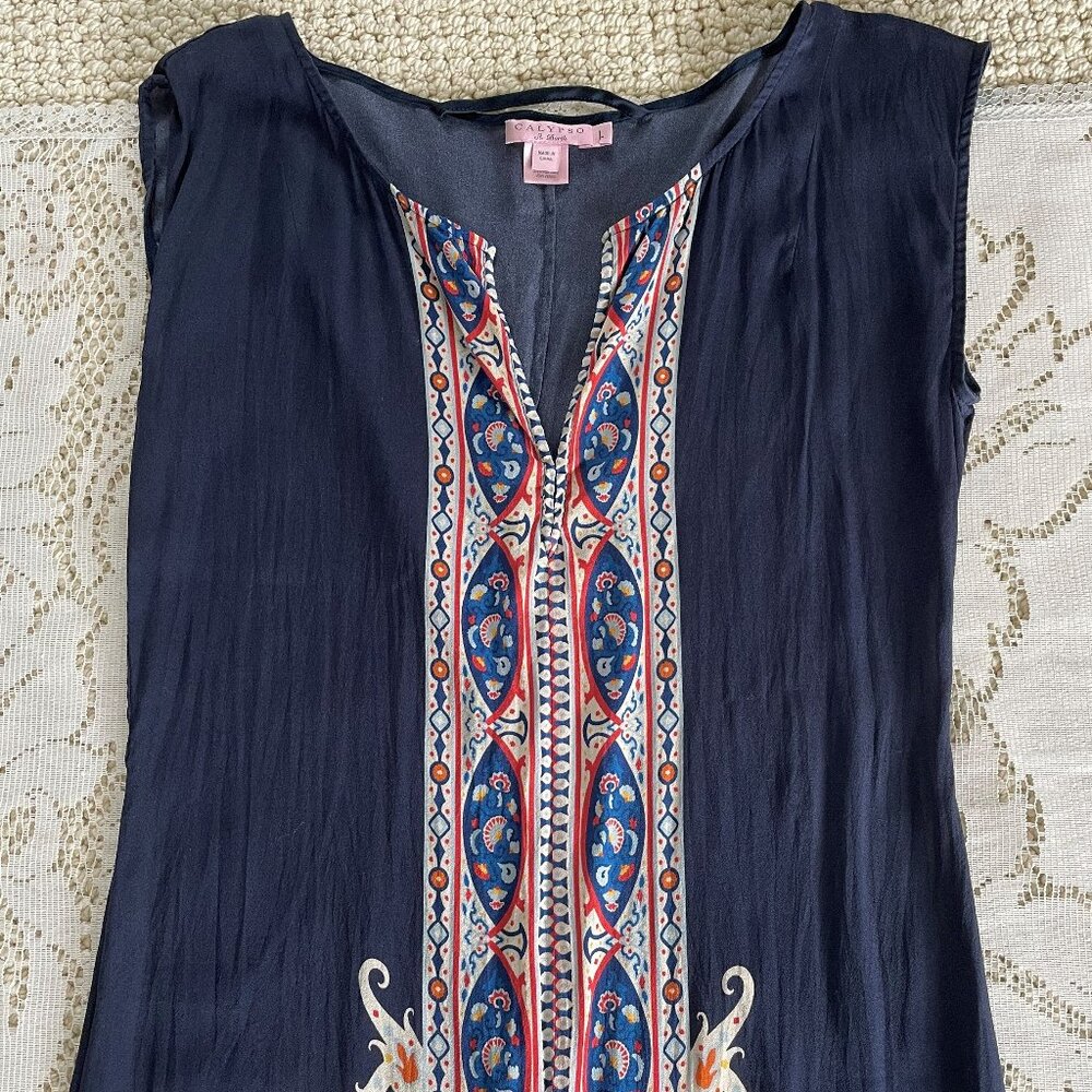Calypso Silk Paisley Dress